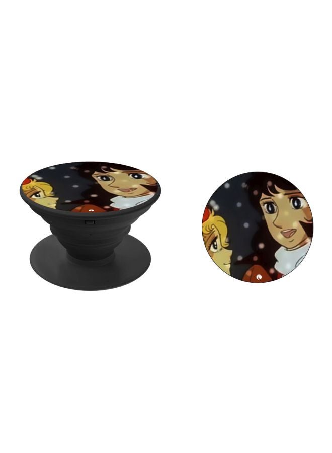 BP Printed Pop Socket Phone Holder Black/Beige/White - Image 2