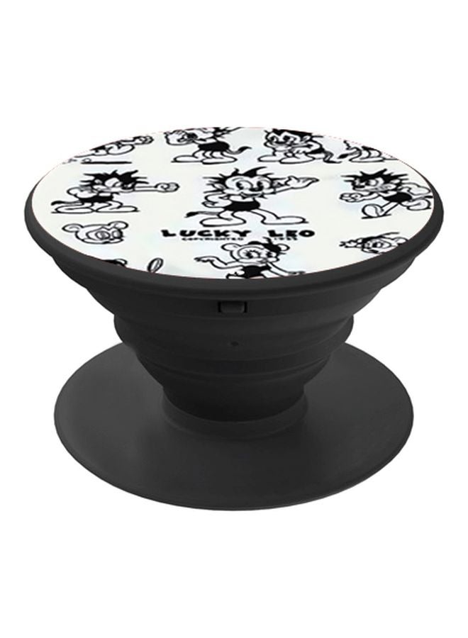 BP Printed Pop Socket Phone Holder Grey/Black/White - Image 1