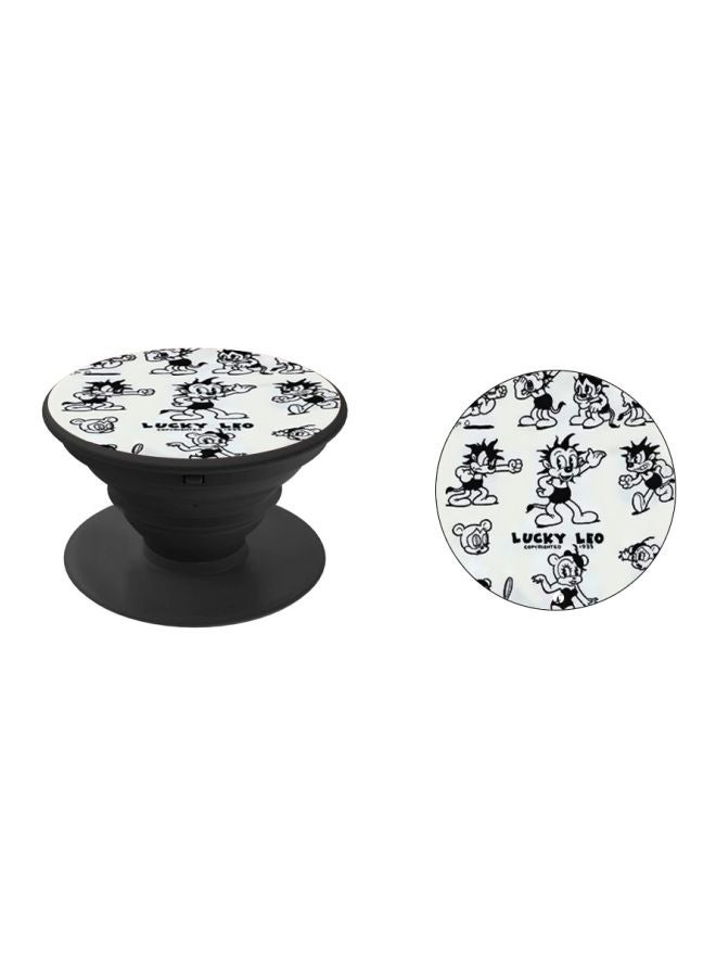 BP Printed Pop Socket Phone Holder Grey/Black/White - Image 2