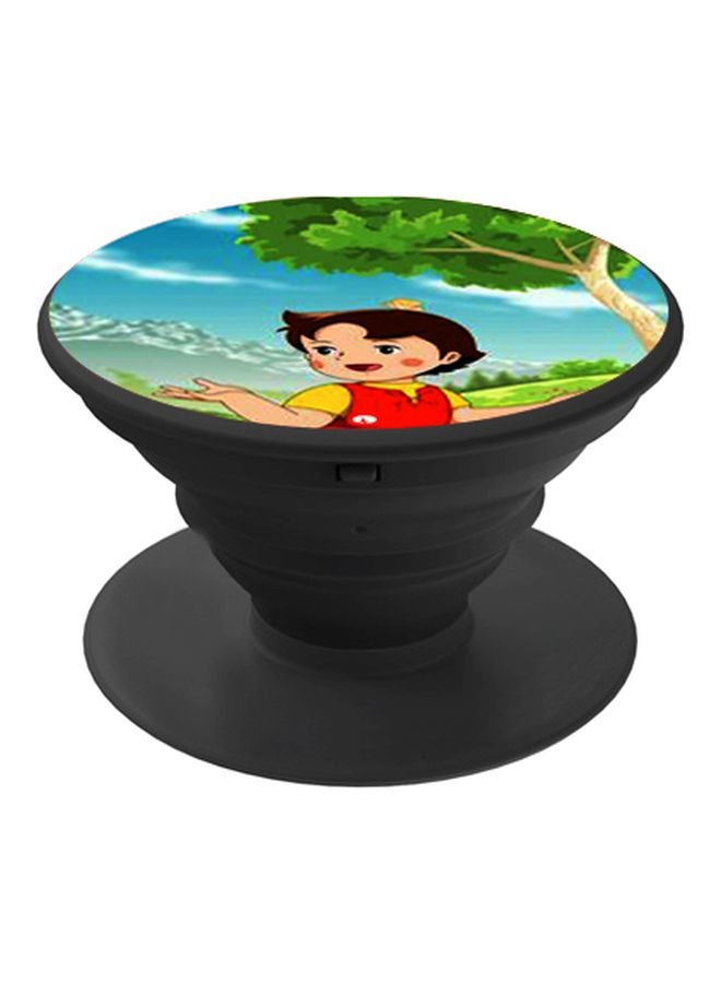 بي بي حامل هاتف منبثق مزين بطبعة أزرق/ أخضر /أحمر - Image 1