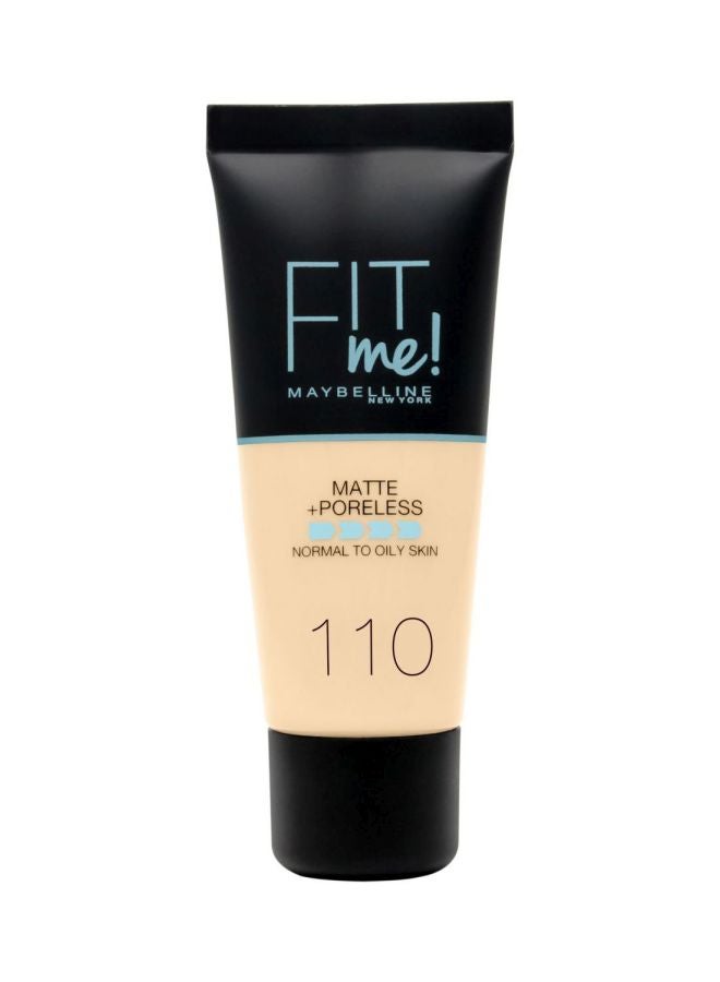 Fit Me Matte And Poreless Face Foundation 110 Porcelain