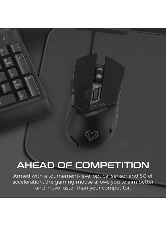 VERTUX Wired Gaming Mouse Black  - Image 2