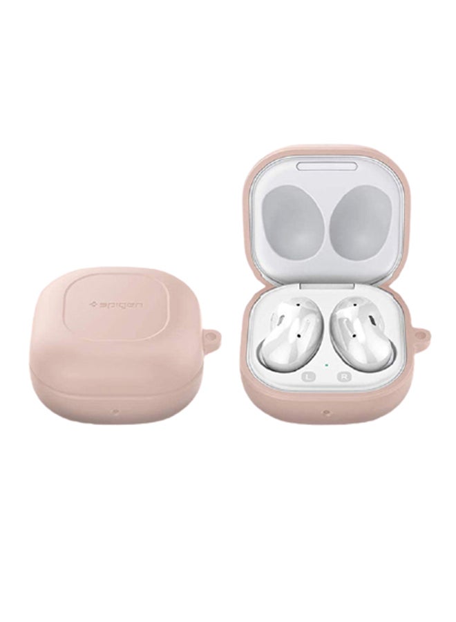 Spigen Classic Fit Protective Cover for Samsung Galaxy Buds 2 (2021) / Galaxy Buds Pro (2021) / Galaxy Buds Live (2020) Case Pink Sand - Image 2