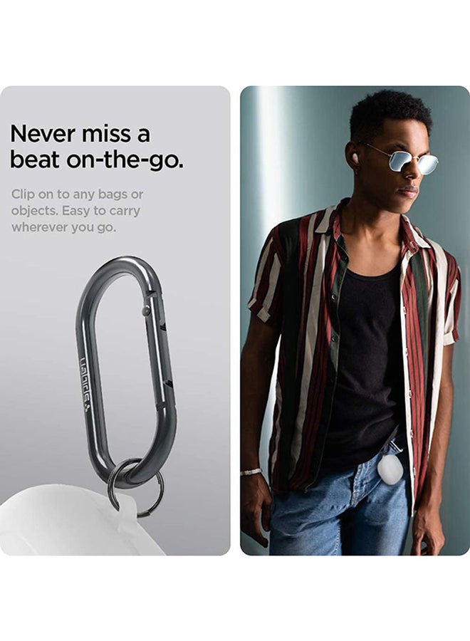 سبايجن حافظة حماية واقية راجد آرمور لسماعات سامسونج جالاكسي بادز 2 (إصدار 2021) / سماعات جالاكسي بادز برو (إصدار 2021) / سماعات جالاكسي بودز لايف (إصدار 2020) أبيض - Image 3