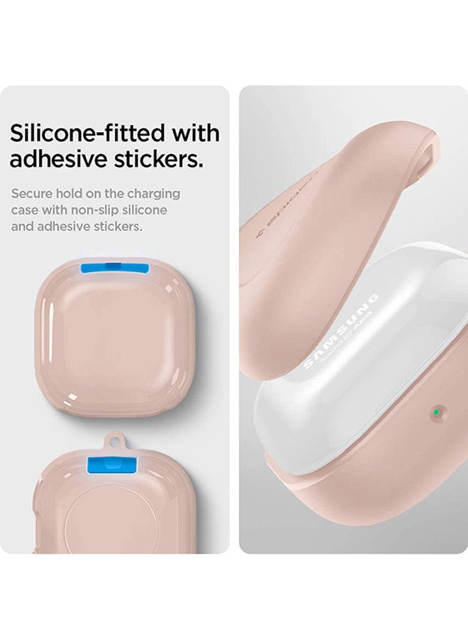 Spigen Classic Fit Protective Cover for Samsung Galaxy Buds 2 (2021) / Galaxy Buds Pro (2021) / Galaxy Buds Live (2020) Case Pink Sand - Image 5
