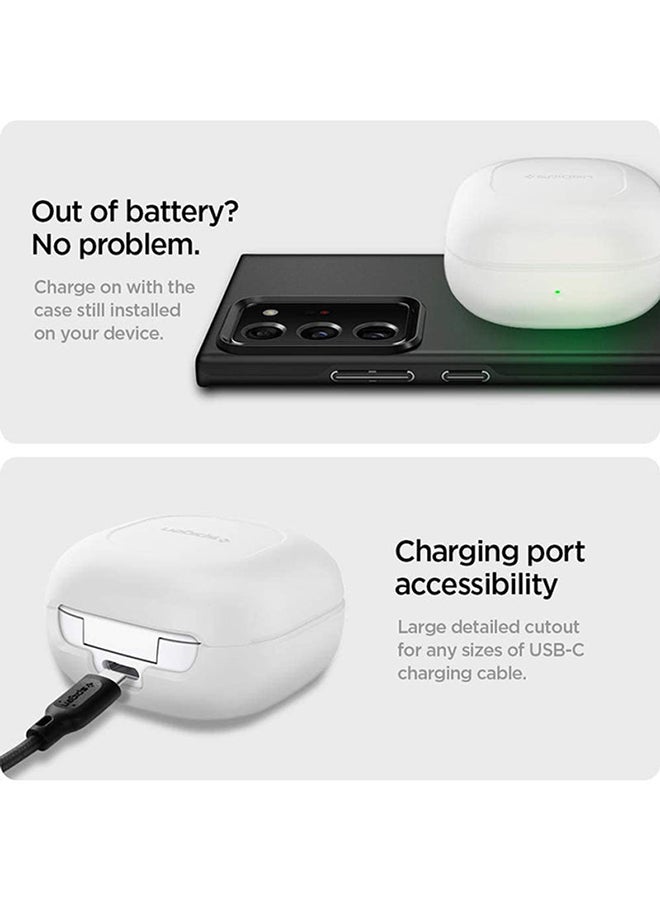 سبايجن حافظة حماية واقية راجد آرمور لسماعات سامسونج جالاكسي بادز 2 (إصدار 2021) / سماعات جالاكسي بادز برو (إصدار 2021) / سماعات جالاكسي بودز لايف (إصدار 2020) أبيض - Image 4