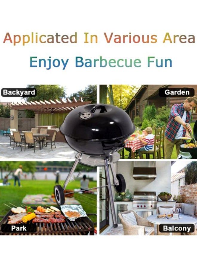 Campmate Portable Double Charcol BBQ Grill Black/Silver 49 X 47 X 76cm  - Image 3