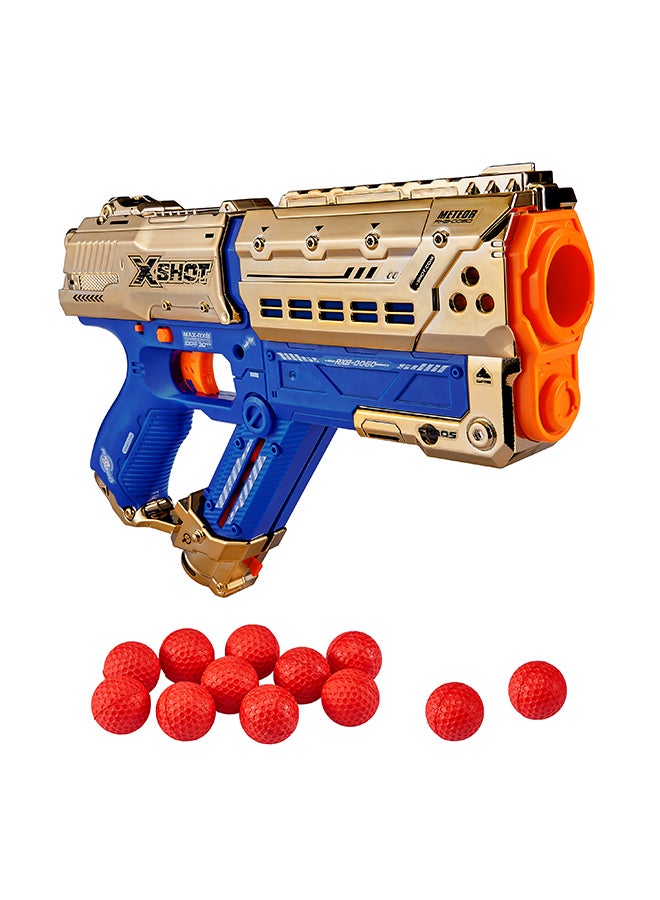 X-Shot 12 Dart Ball Blaster - Chaos Golden Meteor - Image 1