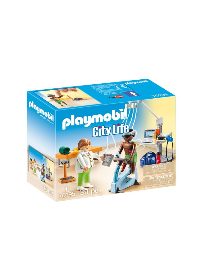 بلاي موبيل مجموعة ألعاب بتصميم غرفة المعالج الفيزيائي، من تشكيلة سيتي لايف، مكونة من 39 قطعة - Image 2