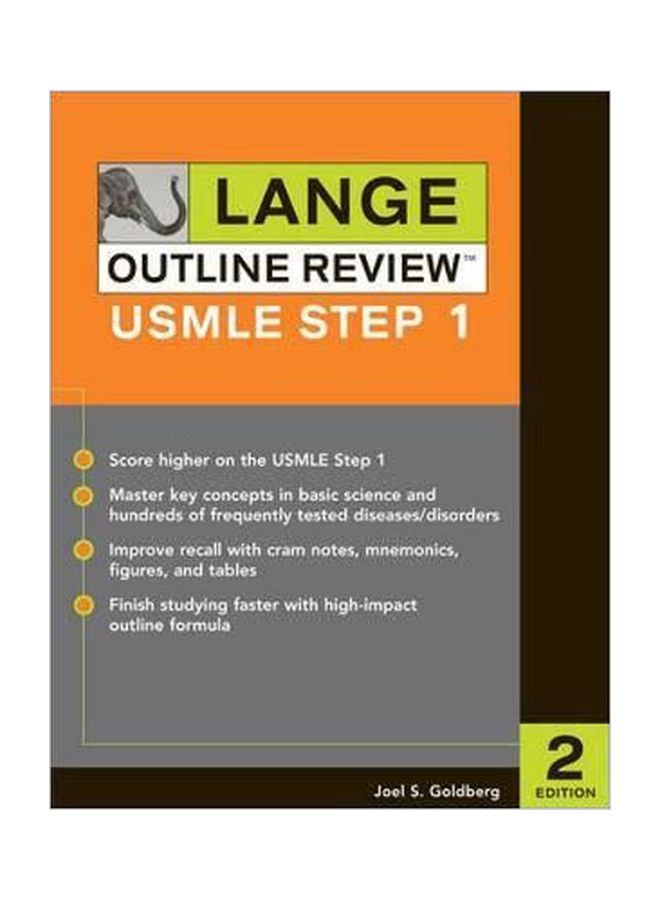Lange Outline Review: USMLE Step 1 Paperback English by Joel Goldberg - 38777
