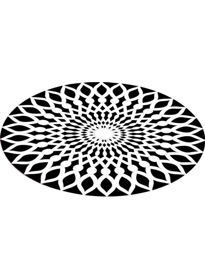سجادة دائرية بتصميم فضاء ثلاثي الأبعاد متعدد الألوان 30.00 x 15.00 x 30.00سم - Image 1
