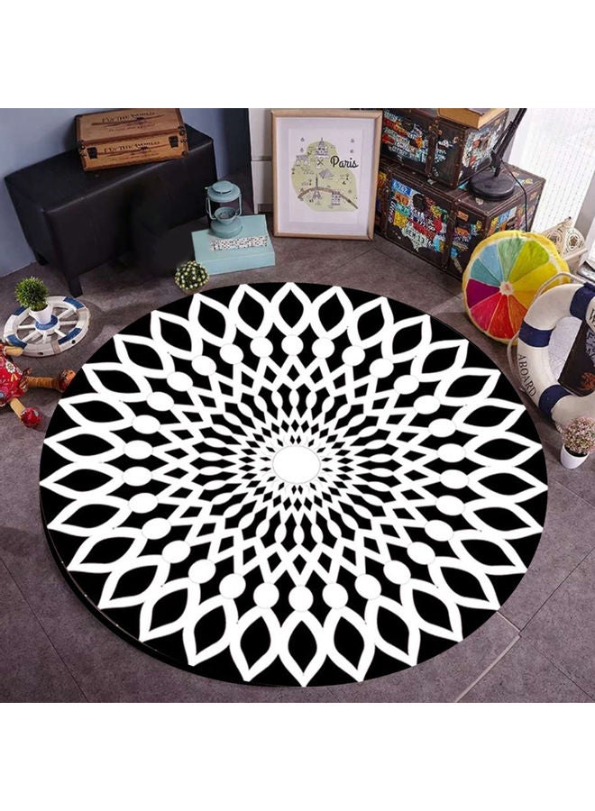 سجادة دائرية بتصميم فضاء ثلاثي الأبعاد متعدد الألوان 30.00 x 15.00 x 30.00سم - Image 2