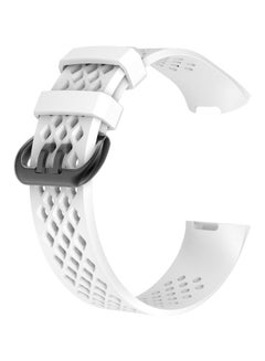 FITME Replacement Bands For Fitbit Charge 3/4 Advance Fitness Tracker 7inch White  - Image 2