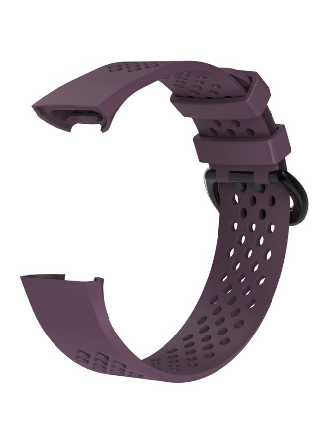 FITME Replacement Bands For Fitbit Charge 3/4 Fitness Tracker 7inch Purple  - Image 2