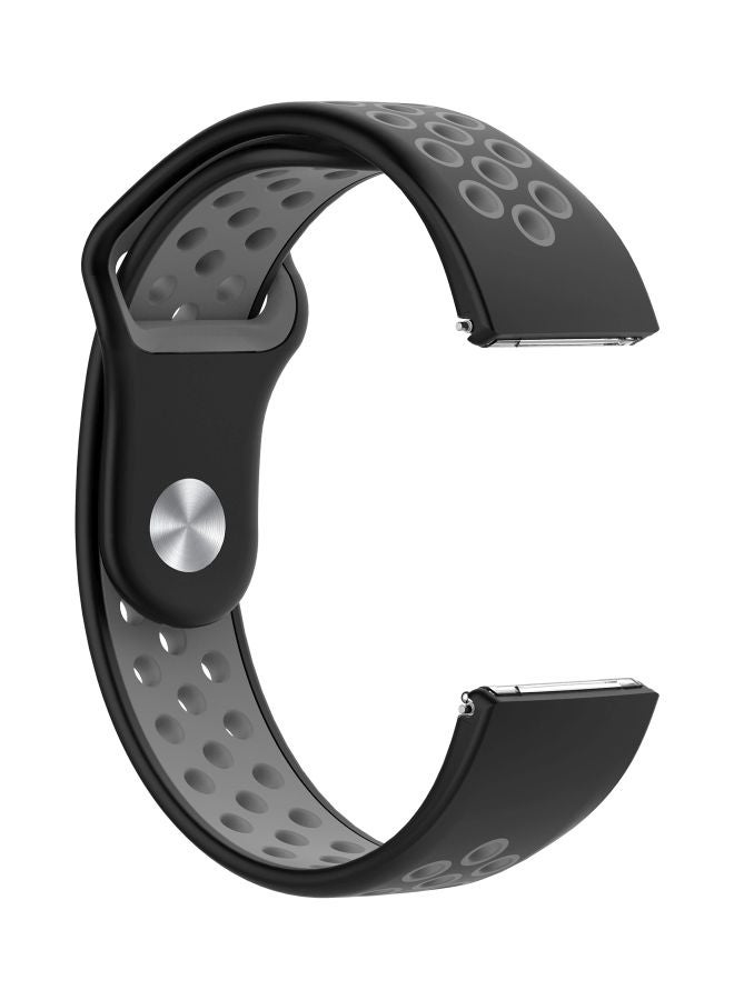 FITME Replacement Band For Fitbit Versa/Light/2 Black/Grey - Image 2