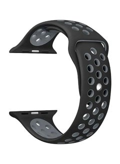 FITME 2-Piece Sport Silicone Band For Apple Watch 42/44/45/49 mm Black/Grey  - Image 3