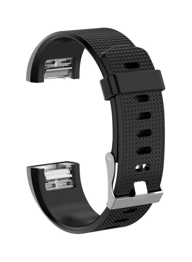 FITME Silicone Band for Fitbit Charge 2 Black - Image 1