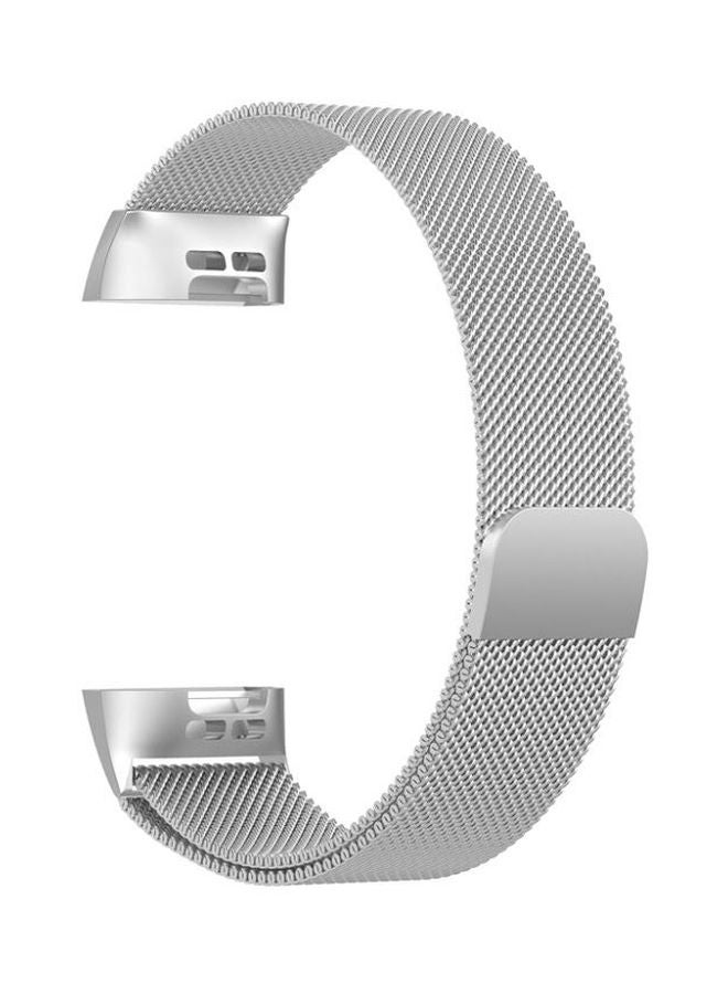 FITME Replacement Band For Fitbit Charge 3/4 Silver - Image 1