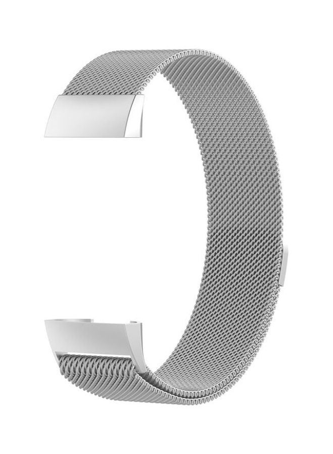 FITME Replacement Band For Fitbit Charge 3/4 Silver - Image 2
