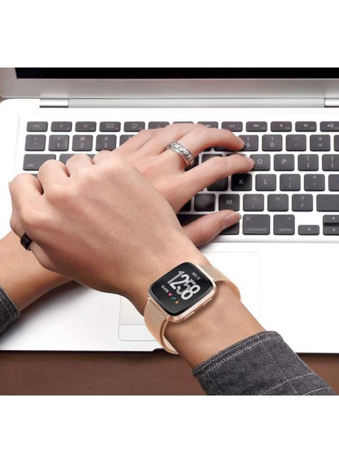 FITME Replacement Band For Fitbit Versa/Versa Light/Versa 2 Rose Gold - Image 4