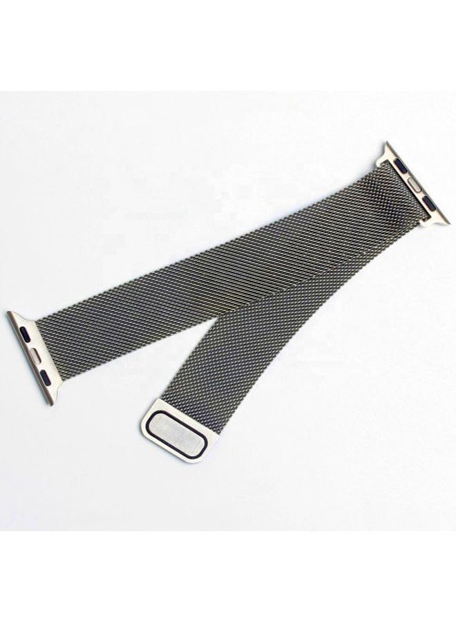 FITME - Magnetic Stainless Steel Band For Apple Watch 42/44/45/49 mm Silver - Image 1