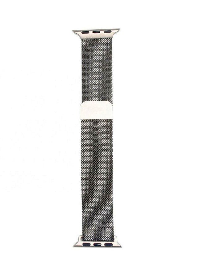 FITME - Magnetic Stainless Steel Band For Apple Watch 42/44/45/49 mm Silver - Image 1