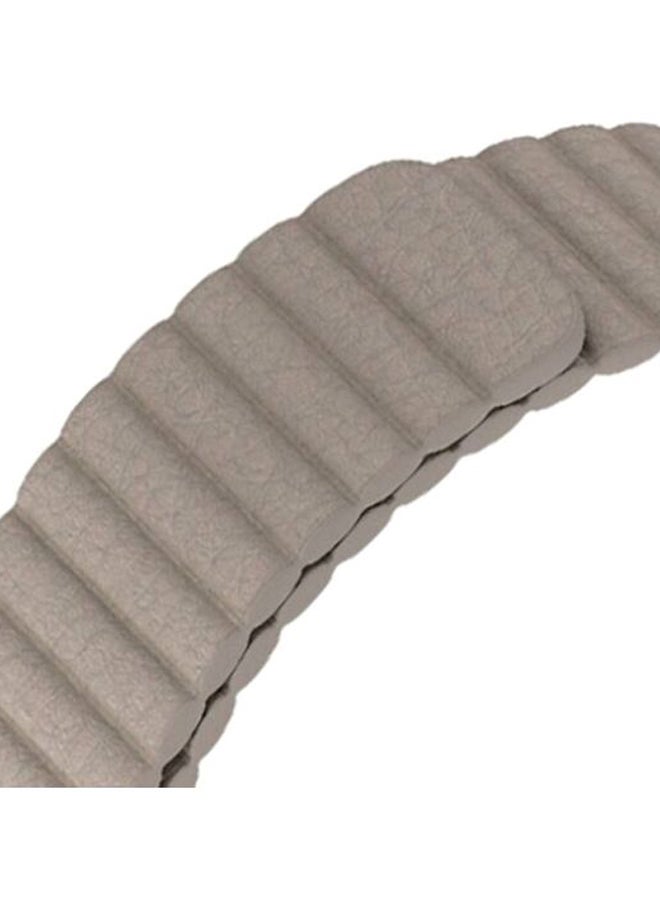 FITME - Magnetic Leather Band For Apple Watch 38/40/41mm Beige - Image 1