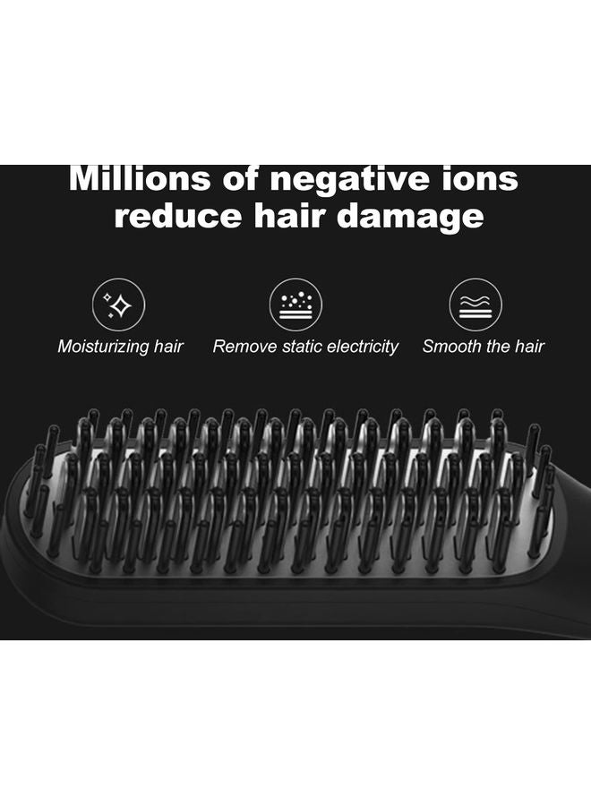 New Multifunctional Styling Electric Straight Hair Comb Black 26.00 x 5.00 x 8.00cm  - Image 5