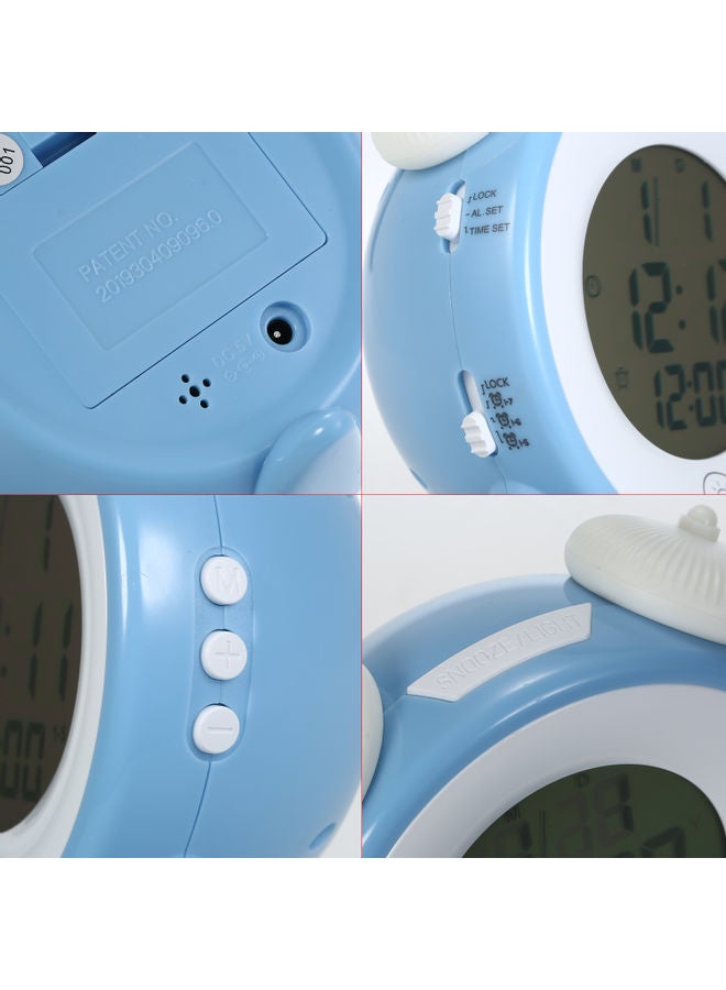 Generic - Muti-Function Rechargeable Kids Alarm Clock With 7 Changing Colors Blue 13.00 x 7.00 x 12.00cm - Image 1