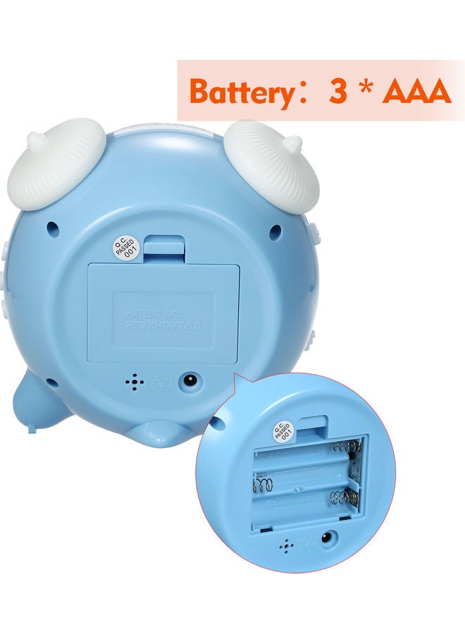 Generic - Muti-Function Rechargeable Kids Alarm Clock With 7 Changing Colors Blue 13.00 x 7.00 x 12.00cm - Image 1