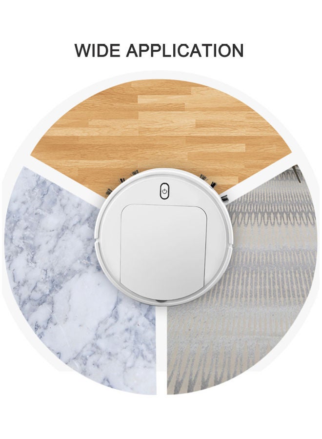 1800pa Robotic Vacuum Cleaner, Best For Pet Hairs,Hard Floor & Medium Carpet 5 W 7192B Black  - Image 5