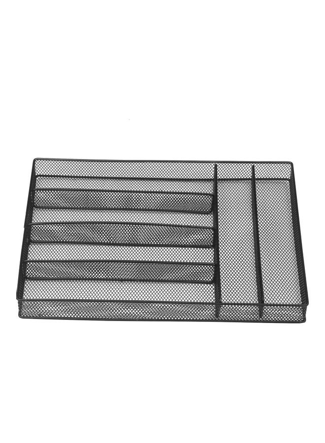 Cutlery Flatware Tray Black 35.00 x 3.50 x 25.00cm - Image 2