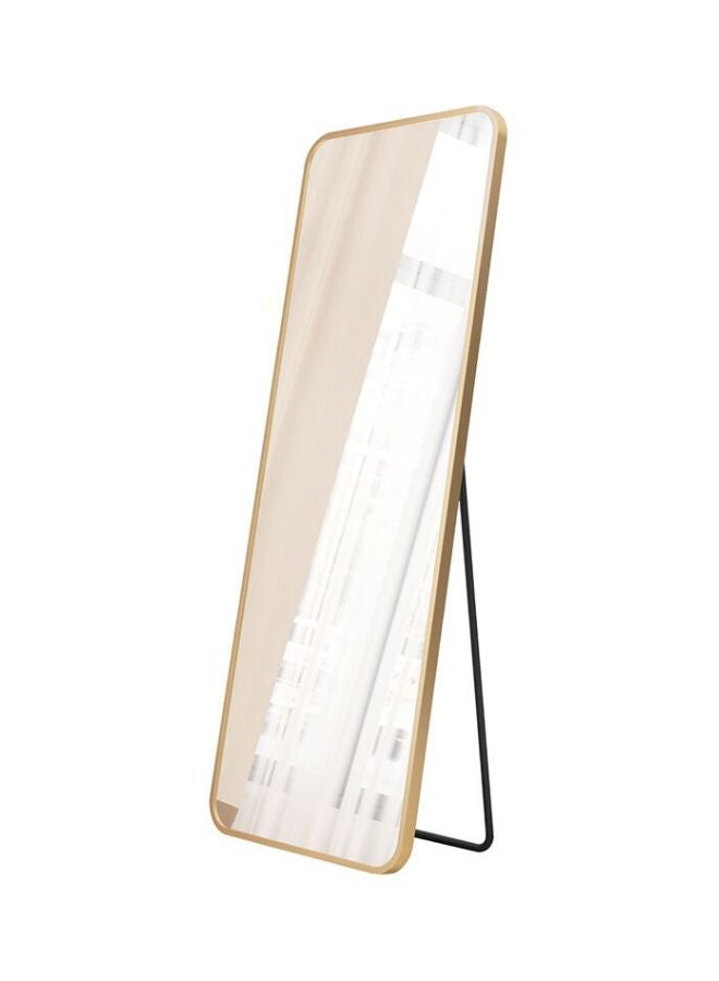East Lady Dressing Mirror With Stand Holder Gold/Clear 120x40cm - Image 1