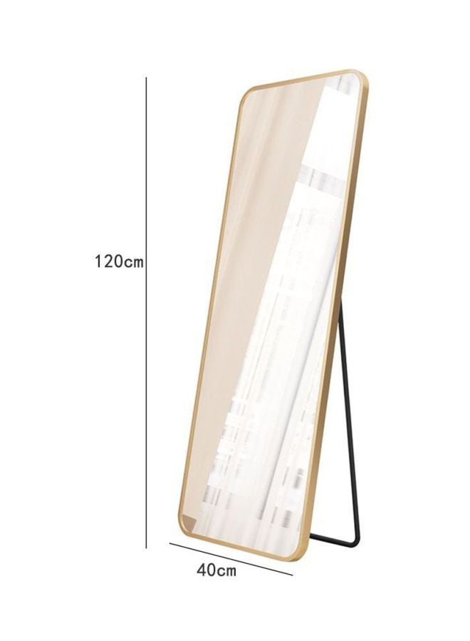 East Lady Dressing Mirror With Stand Holder Gold/Clear 120x40cm - Image 2