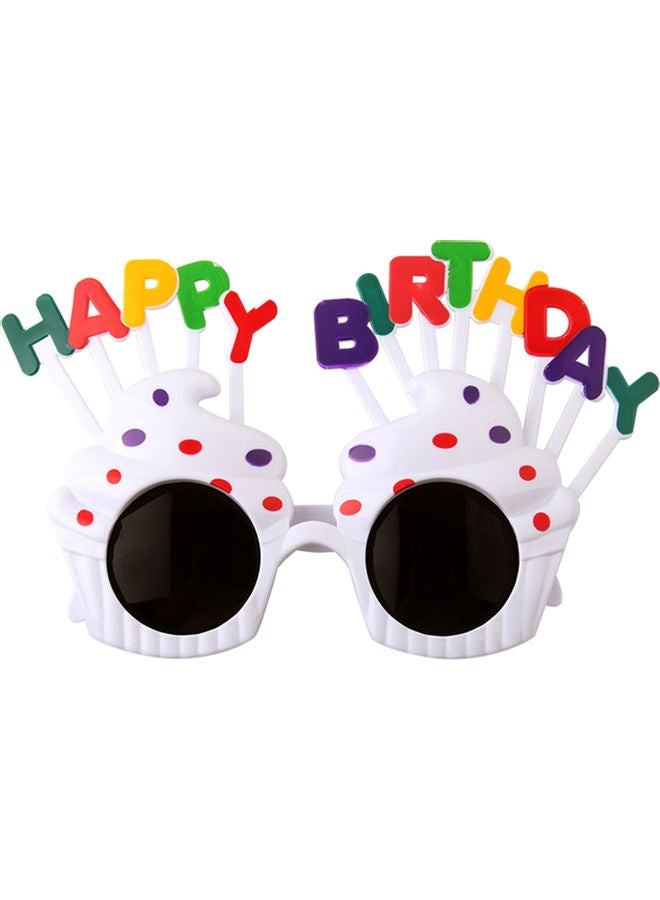 Mini Birthday Party Glasses Decoration Cute Eyeglasses Frame Portable For Kids Children Adult Holiday Festival Favors Present Gift White 18.50 x 3.00 x 15.00cm - Image 1