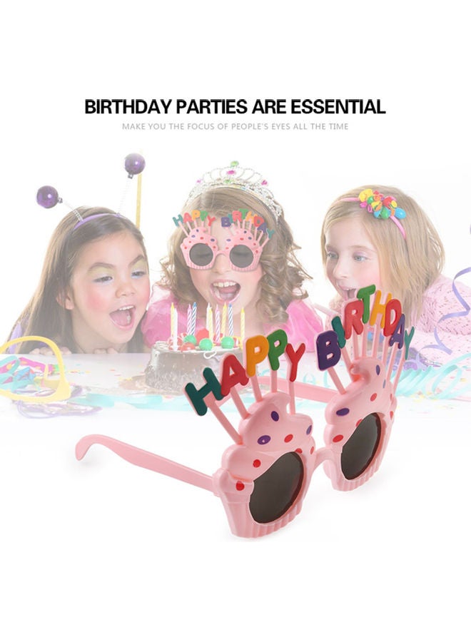 Mini Birthday Party Glasses Decoration Cute Eyeglasses Frame Portable For Kids Children Adult Holiday Festival Favors Present Gift White 18.50 x 3.00 x 15.00cm - Image 5
