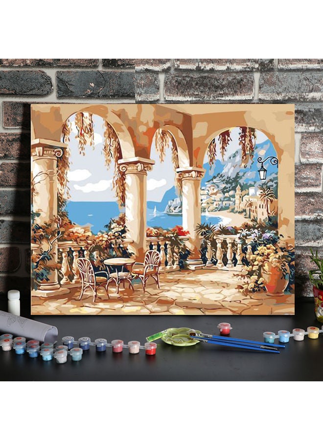 ماركة غير محددة لوحة زيتية من القماش الكتاني يمكنك تلوينها بنفسك مقاس 16 × 20 بوصة متعدد الألوان 22.00 x 3.00 x 15.00سم  - Image 4