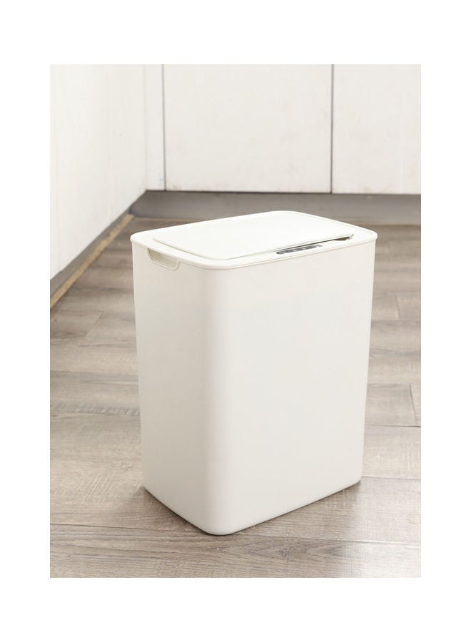 Sunhome - Touch Free Trash Can With Lid 14.0 L 5.0 W SH-168L White - Image 1