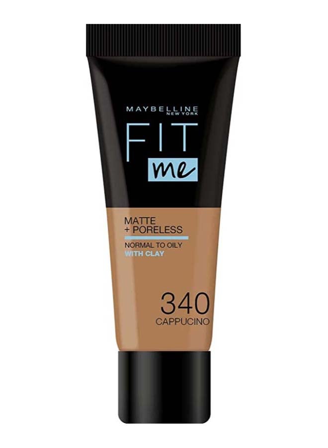ميبلين نيويورك كريم الأساس فيت مي غير لامع ويغطي المسام 340 كابوتشينو - Image 2