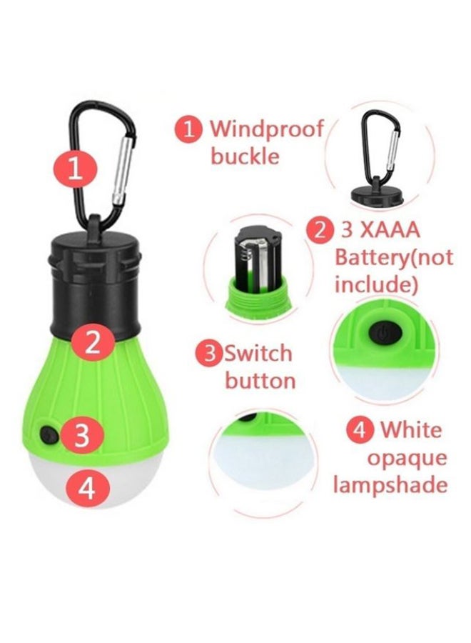 4 Piece Portable Battery Powered Led Camping Lantern Tent Light Bulb 5.7inch - Image 3