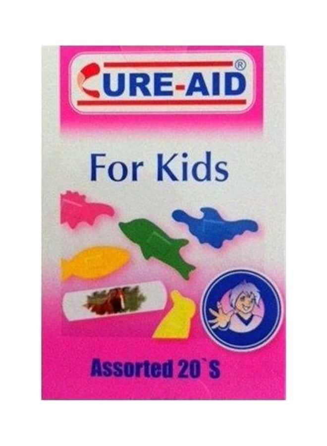 Cure aid 20 Pieces Of Kids Adhesive Bandages 