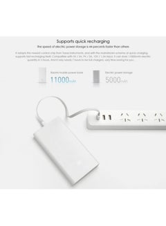 Xiaomi 20000.0 mAh Mi Dual USB DC Power Bank White  - Image 3