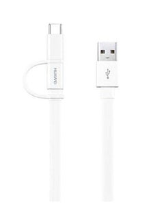HUAWEI 2-In-1 MicroUSB And Type-C Cable White  - Image 2