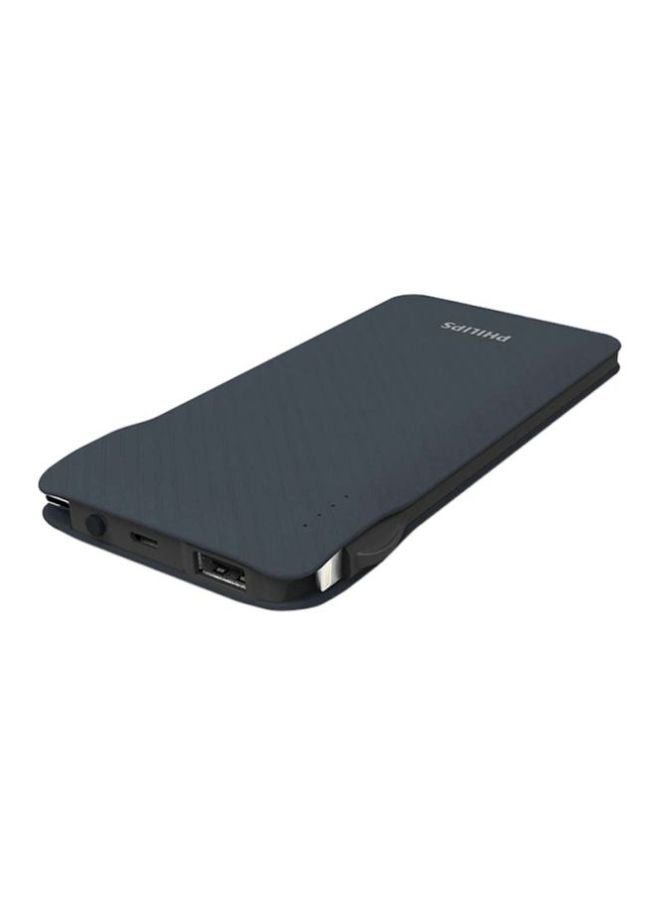 Philips - 10000.0 mAh 2x Faster Ultra Thin Power Bank With 3 In 1 Cable Blue - Image 1