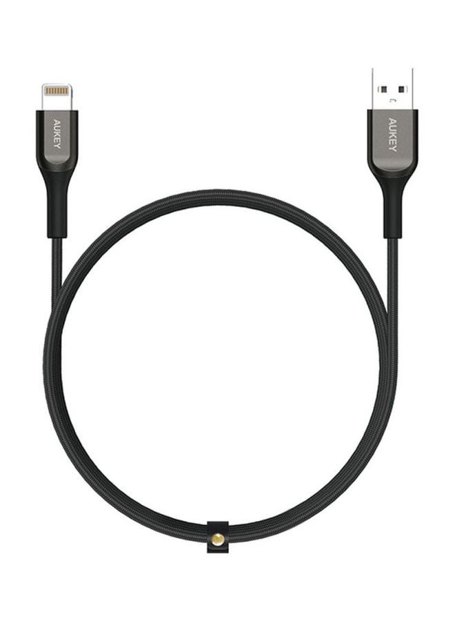 Aukey MFi Sync And Charge Kelvar Cable,CB-AKL2 Black - Image 1