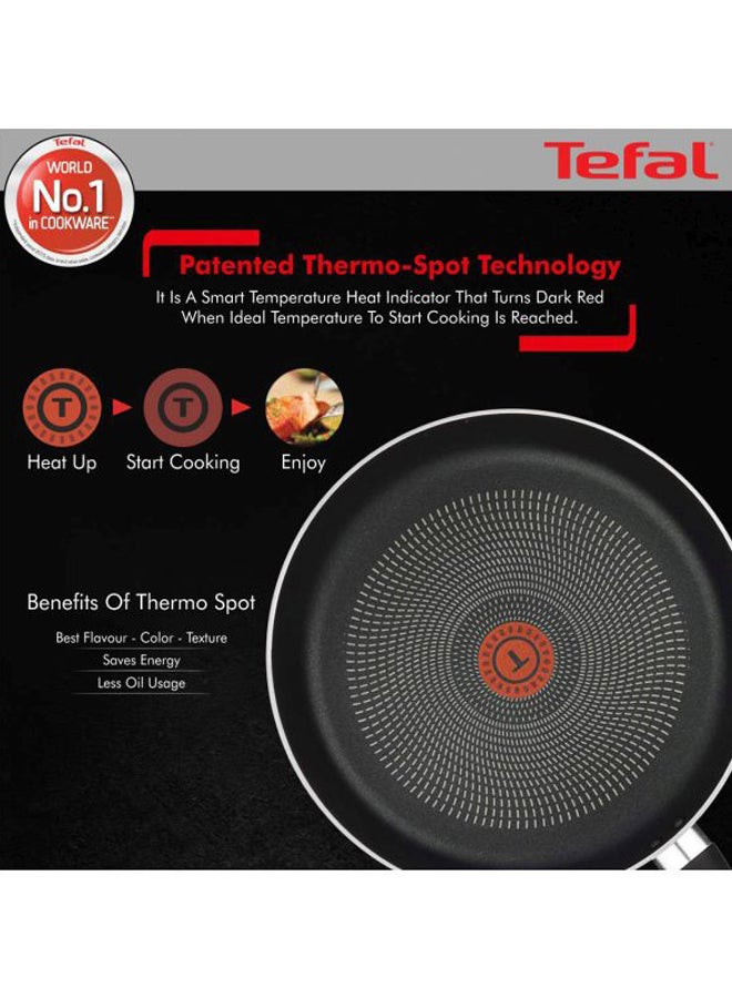 Tefal 5-Piece Delicia Cookware Set Black Kadhai (24), Tawa (26), Fry Pan (24)cm  - Image 3
