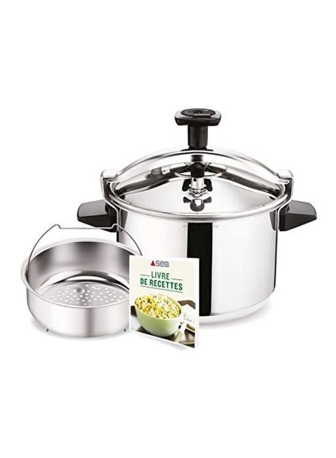 تيفال وعاء طهي بالضغط من الإستانلس ستيل فضي - Image 4