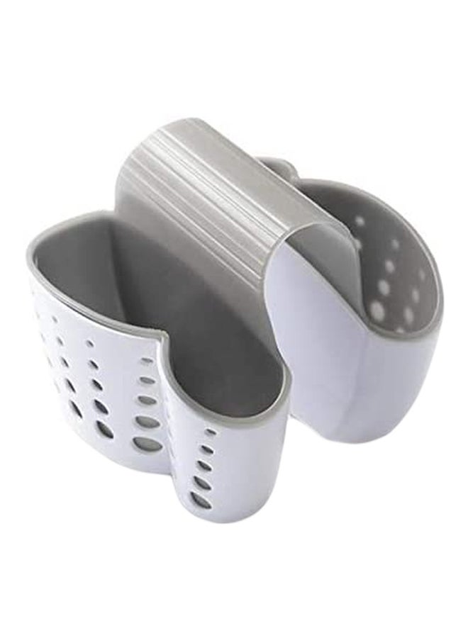 مصفاةٌ بوجهين للتعليق على الحوض . أبيض 145x140x124مم - Image 1