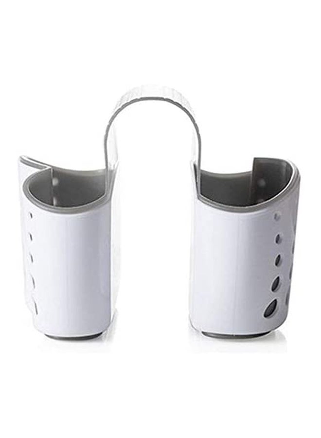 مصفاةٌ بوجهين للتعليق على الحوض . أبيض 145x140x124مم - Image 2