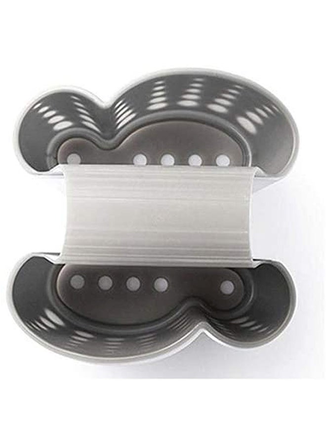 مصفاةٌ بوجهين للتعليق على الحوض . أبيض 145x140x124مم - Image 3